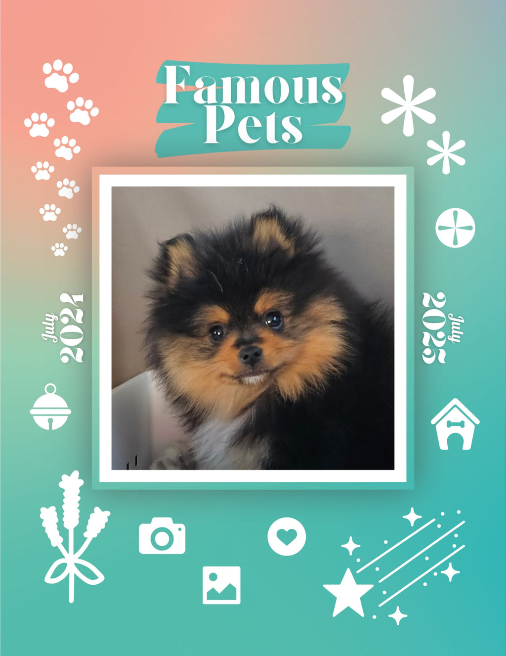 Famous Pets: July 2024-July 2025 Wall Calendar (Pre-Order)