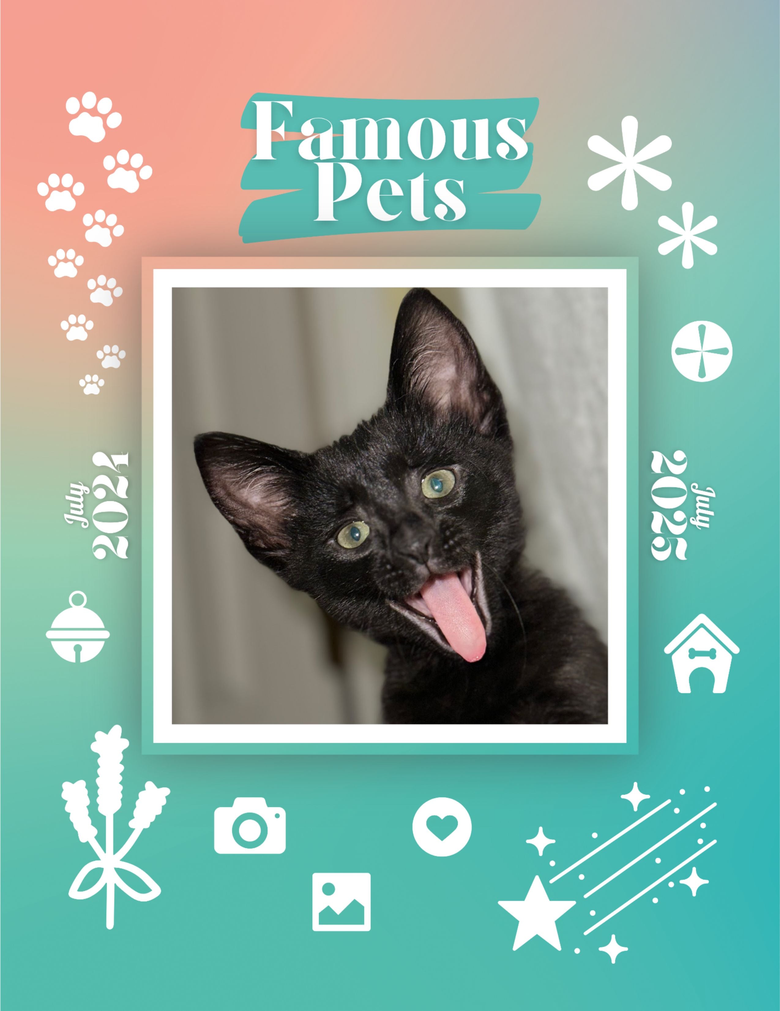 Famous Pets: July 2024-July 2025 Wall Calendar (Pre-Order)