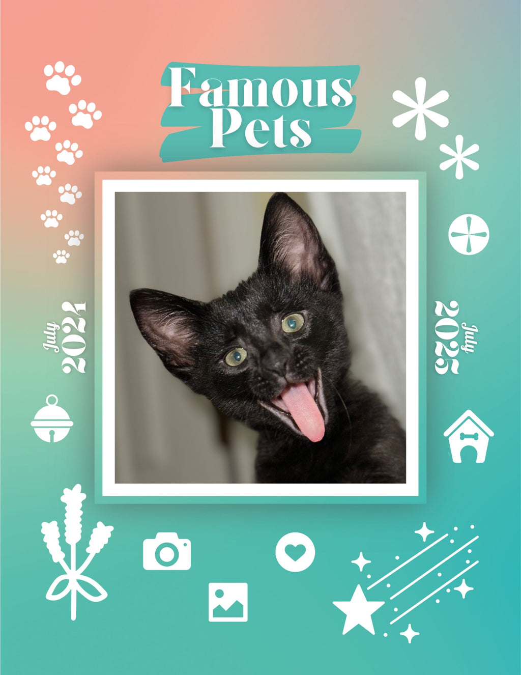 Famous Pets: July 2024-July 2025 Wall Calendar (Pre-Order)
