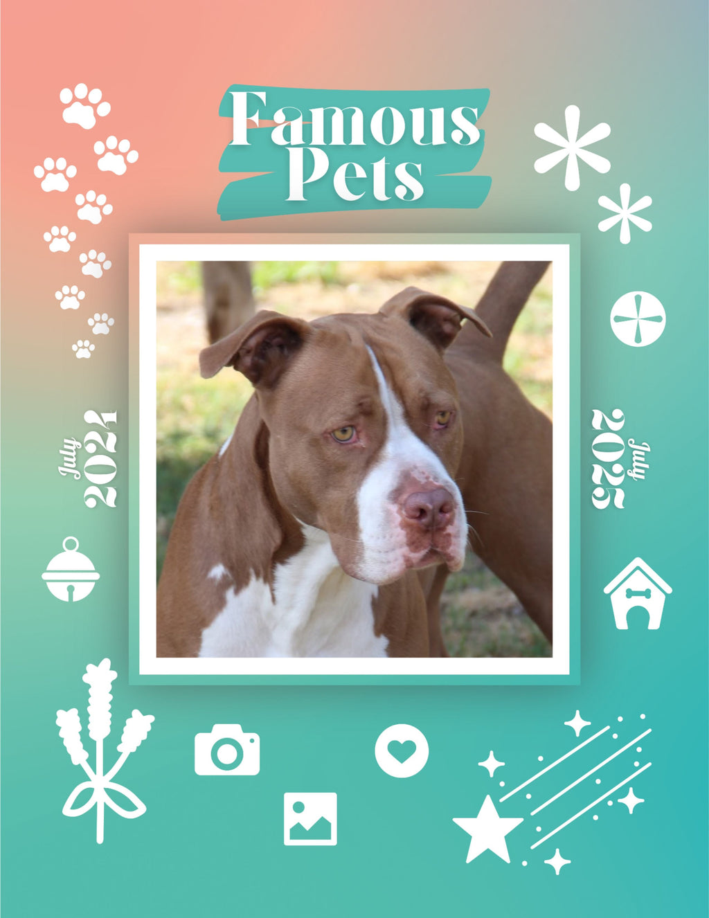 Famous Pets: July 2024-July 2025 Wall Calendar (Pre-Order)