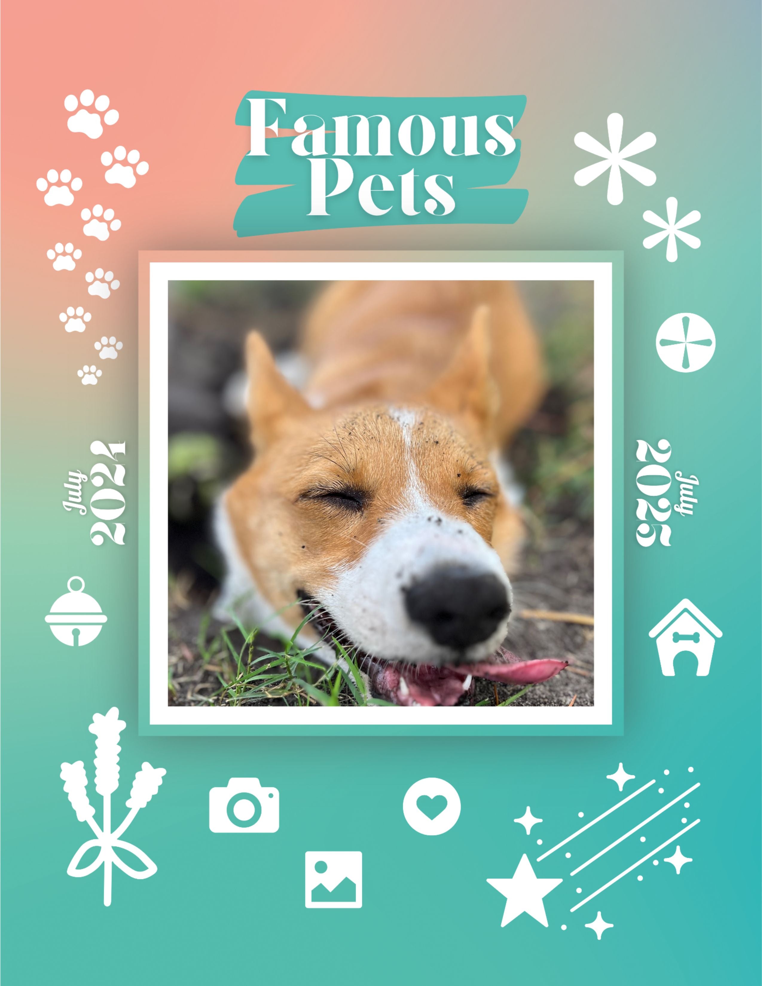 Famous Pets: July 2024-July 2025 Wall Calendar (Pre-Order)