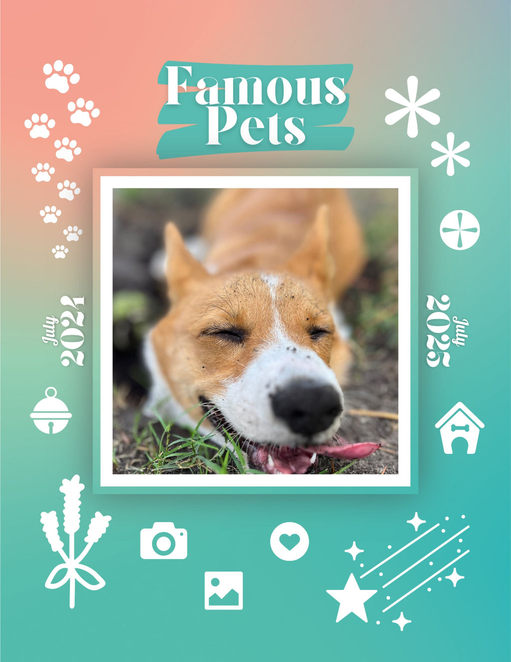 Famous Pets: July 2024-July 2025 Wall Calendar (Pre-Order)