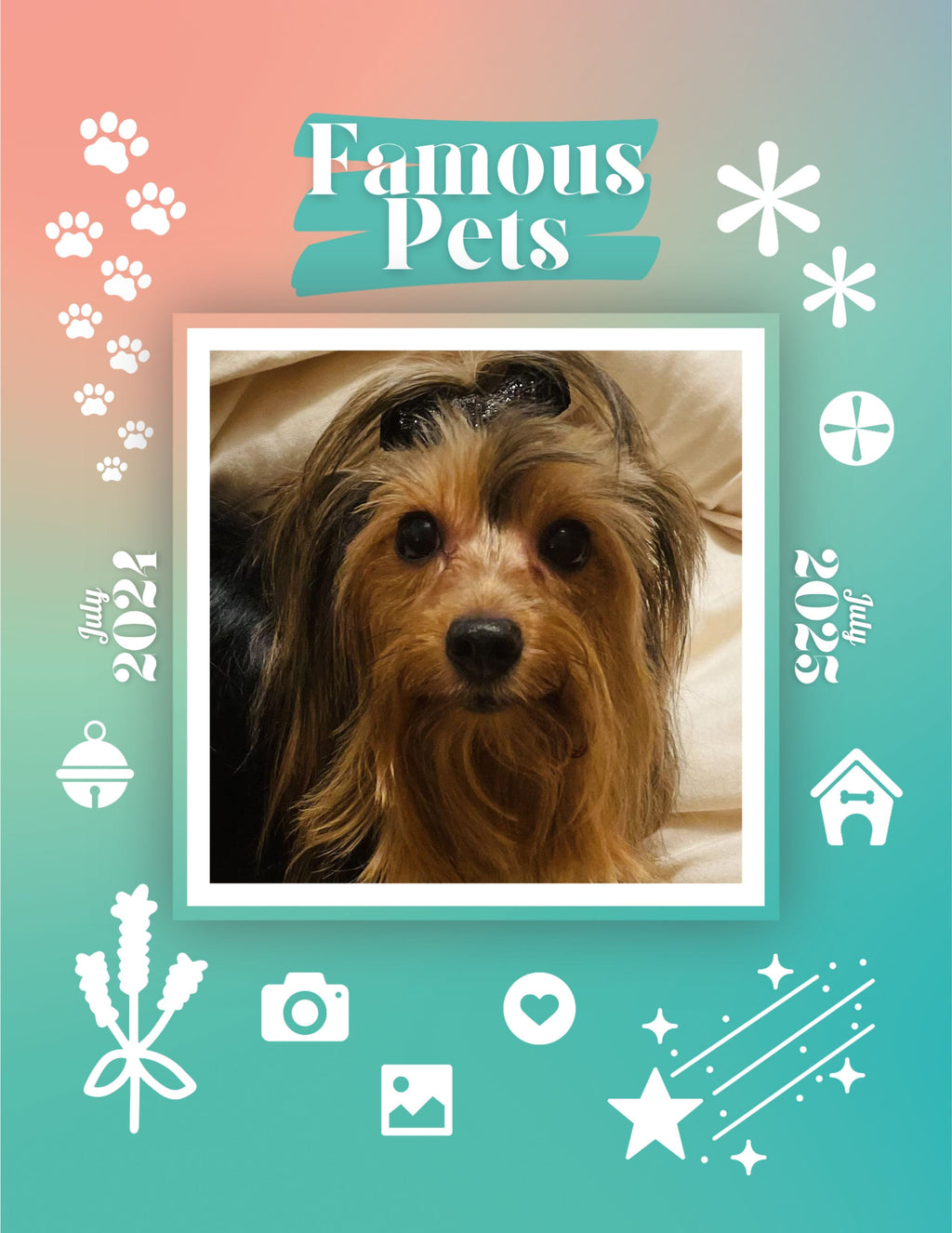 Famous Pets: July 2024-July 2025 Wall Calendar (Pre-Order)