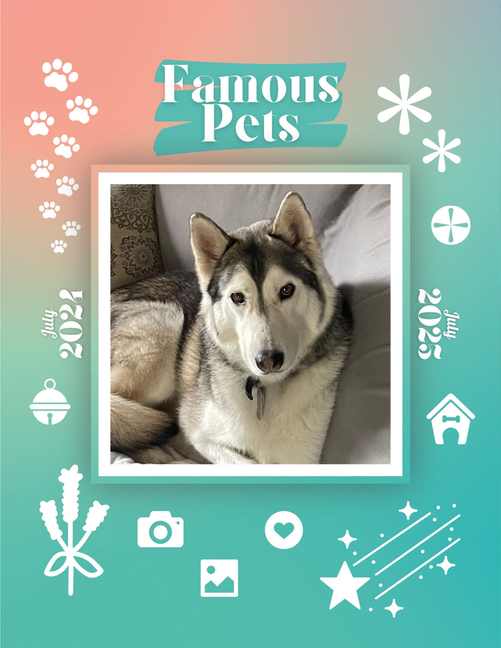 Famous Pets: July 2024-July 2025 Wall Calendar (Pre-Order)