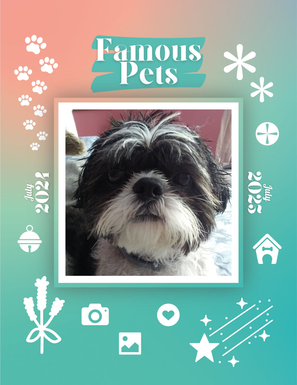 Famous Pets: July 2024-July 2025 Wall Calendar (Pre-Order)