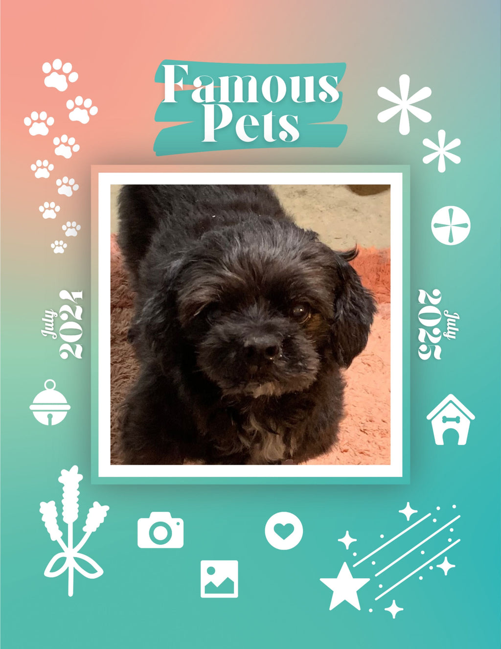 Famous Pets: July 2024-July 2025 Wall Calendar (Pre-Order)