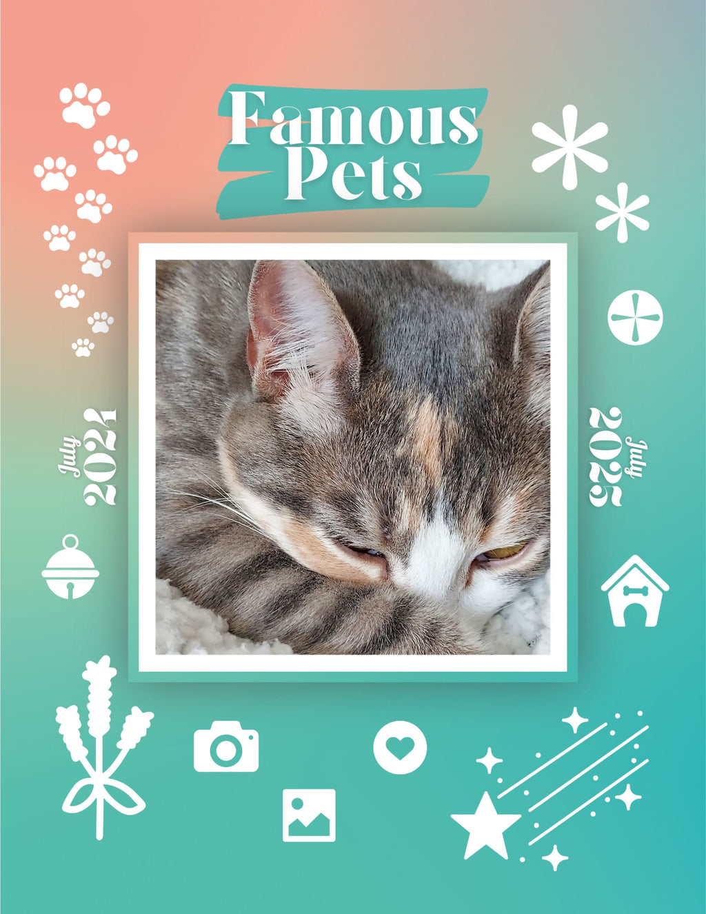 Famous Pets: July 2024-July 2025 Wall Calendar (Pre-Order)