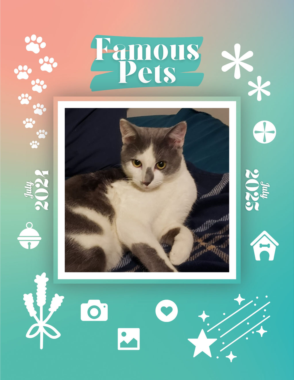 Famous Pets: July 2024-July 2025 Wall Calendar (Pre-Order)