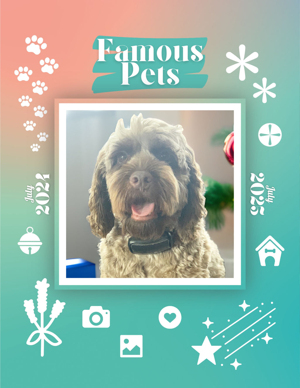 Famous Pets: July 2024-July 2025 Wall Calendar (Pre-Order)