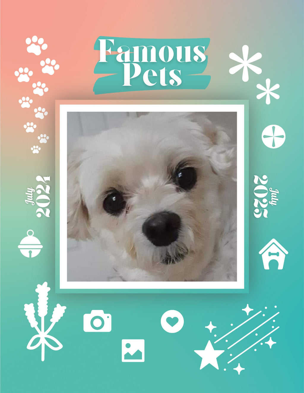 Famous Pets: July 2024-July 2025 Wall Calendar (Pre-Order)