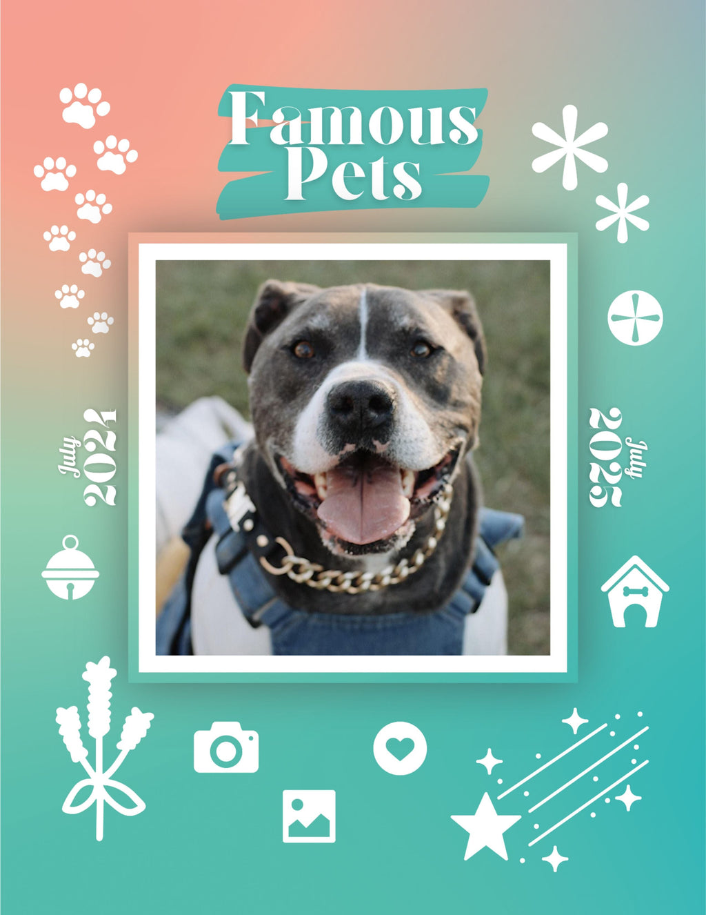Famous Pets: July 2024-July 2025 Wall Calendar (Pre-Order)
