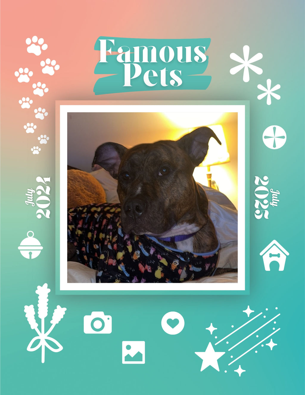 Famous Pets: July 2024-July 2025 Wall Calendar (Pre-Order)