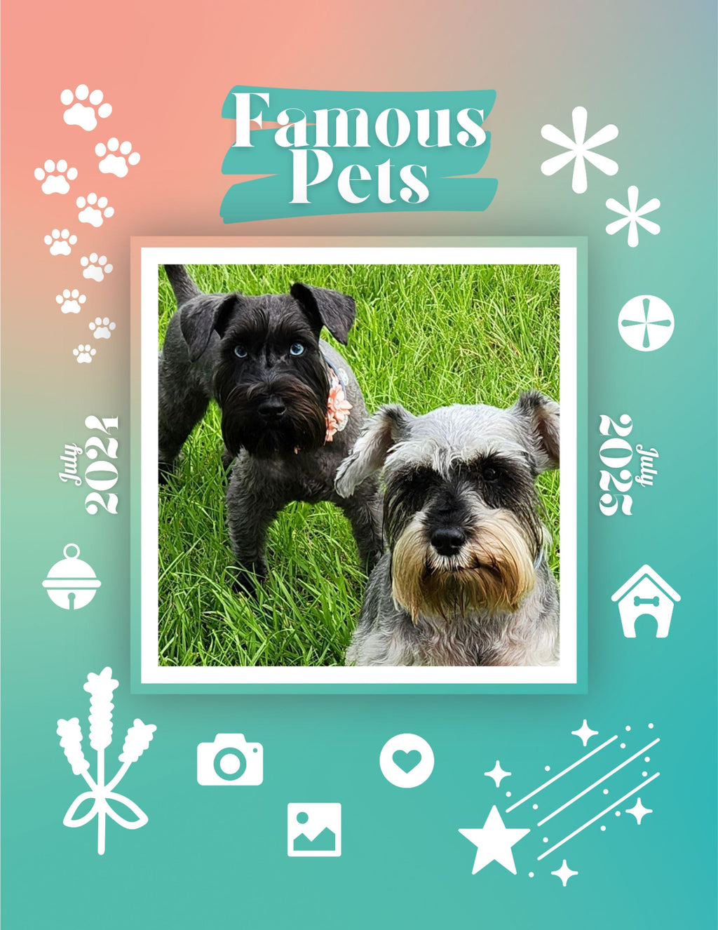 Famous Pets: July 2024-July 2025 Wall Calendar (Pre-Order)
