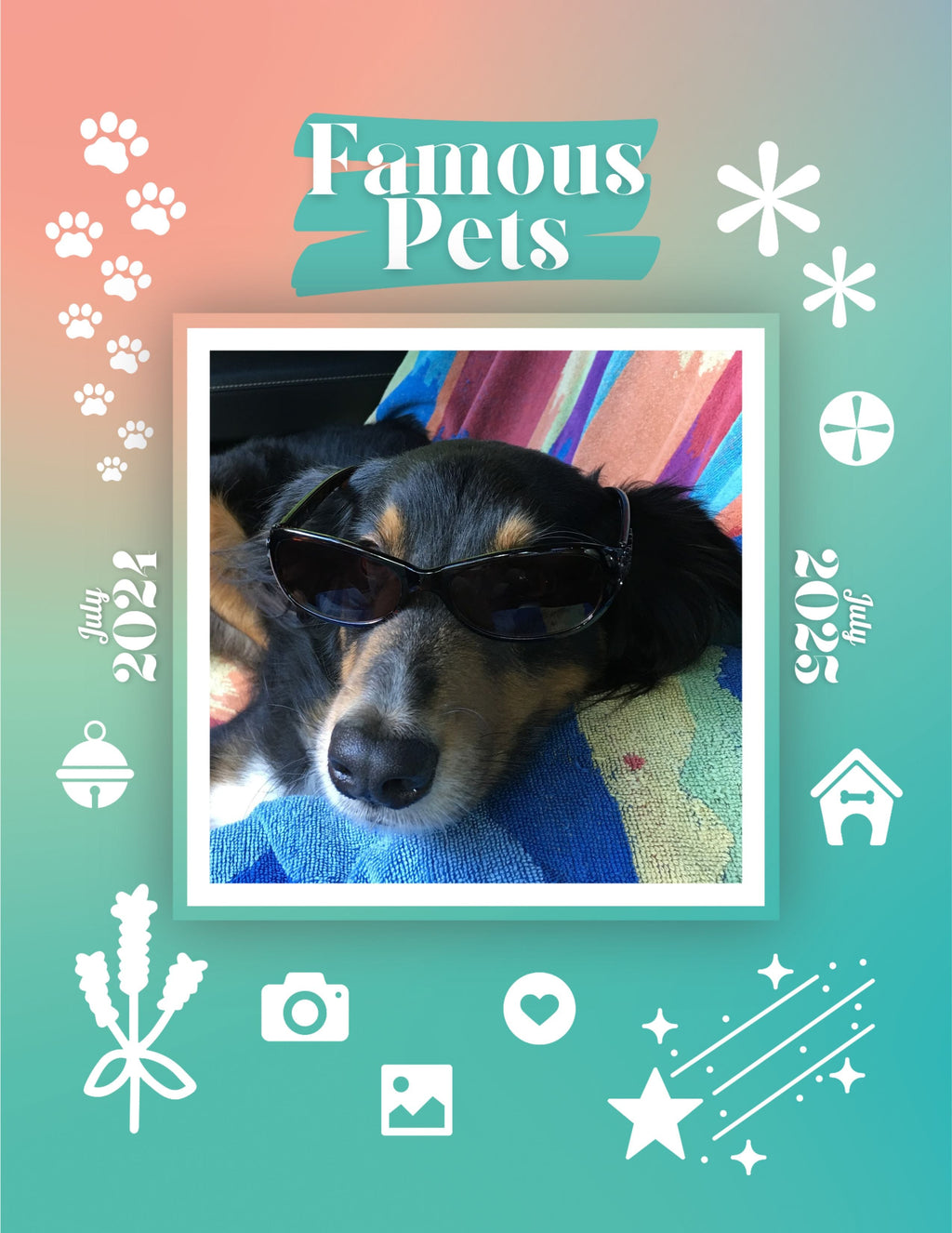 Famous Pets: July 2024-July 2025 Wall Calendar (Pre-Order)