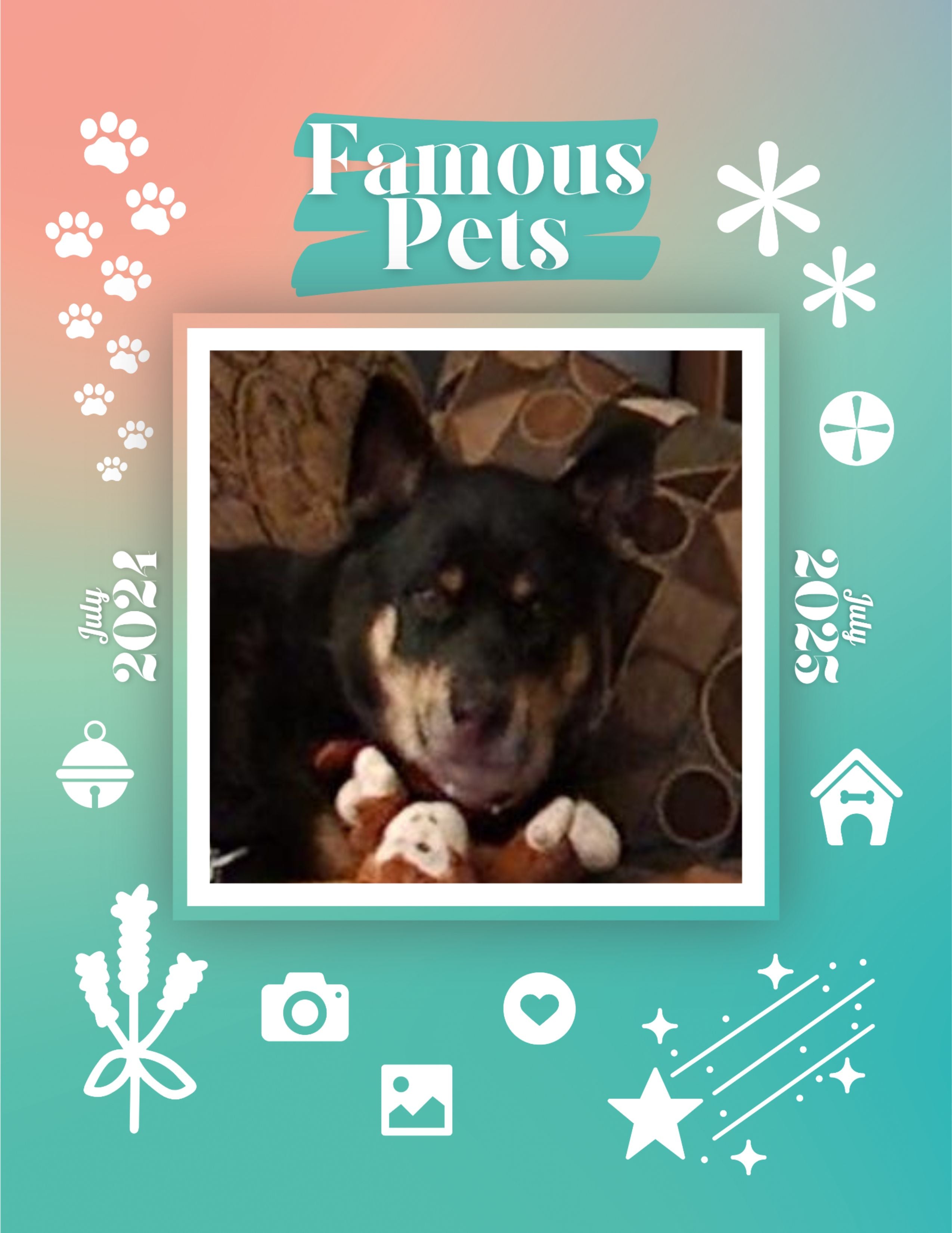 Famous Pets: July 2024-July 2025 Wall Calendar (Pre-Order)