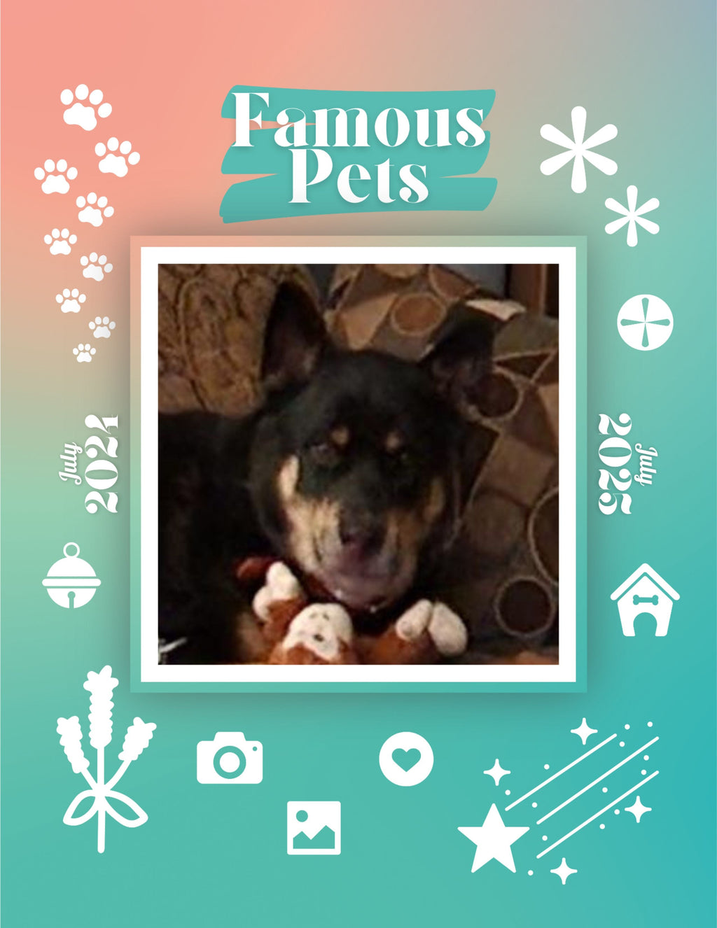 Famous Pets: July 2024-July 2025 Wall Calendar (Pre-Order)