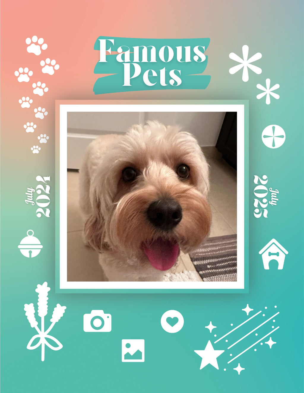 Famous Pets: July 2024-July 2025 Wall Calendar (Pre-Order)