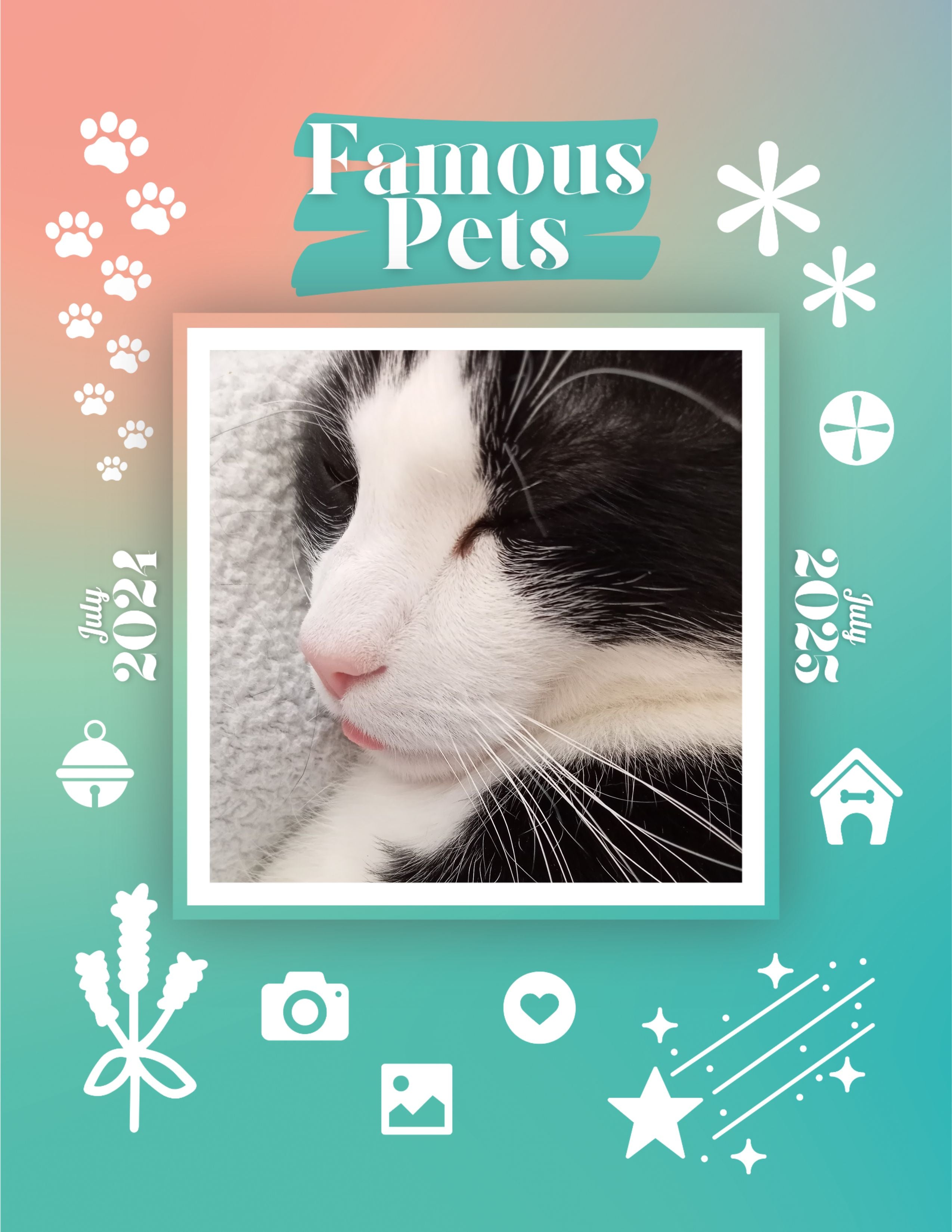 Famous Pets: July 2024-July 2025 Wall Calendar (Pre-Order)