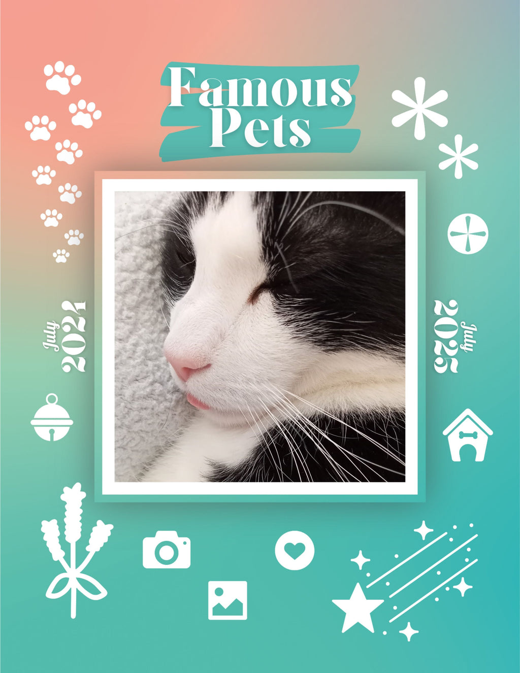 Famous Pets: July 2024-July 2025 Wall Calendar (Pre-Order)