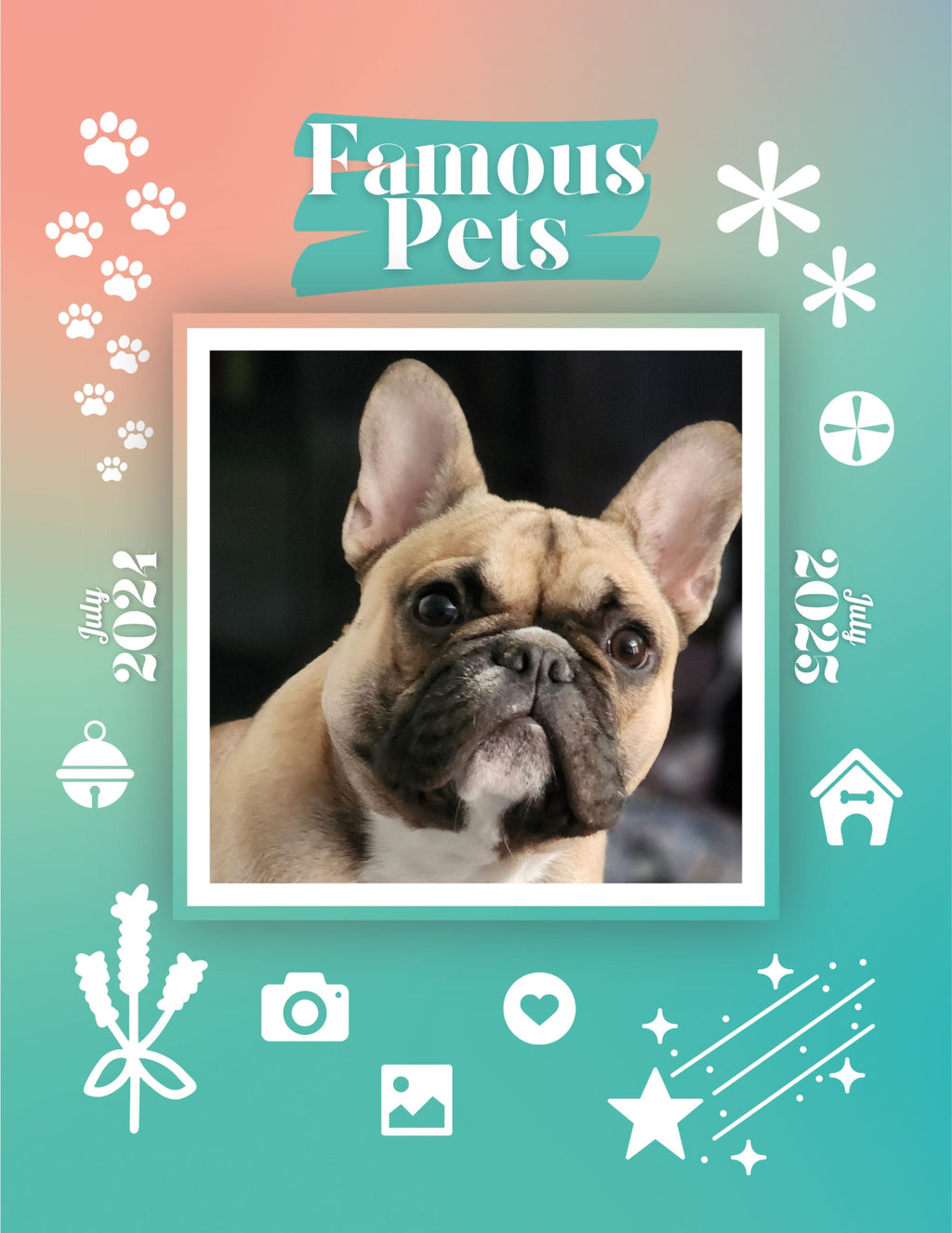 Famous Pets: July 2024-July 2025 Wall Calendar (Pre-Order)