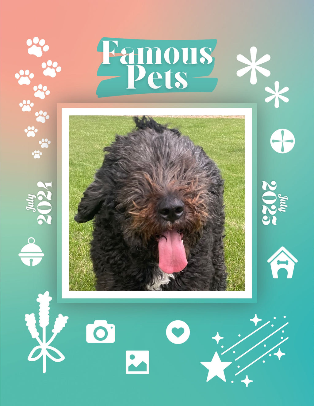Famous Pets: July 2024-July 2025 Wall Calendar (Pre-Order)