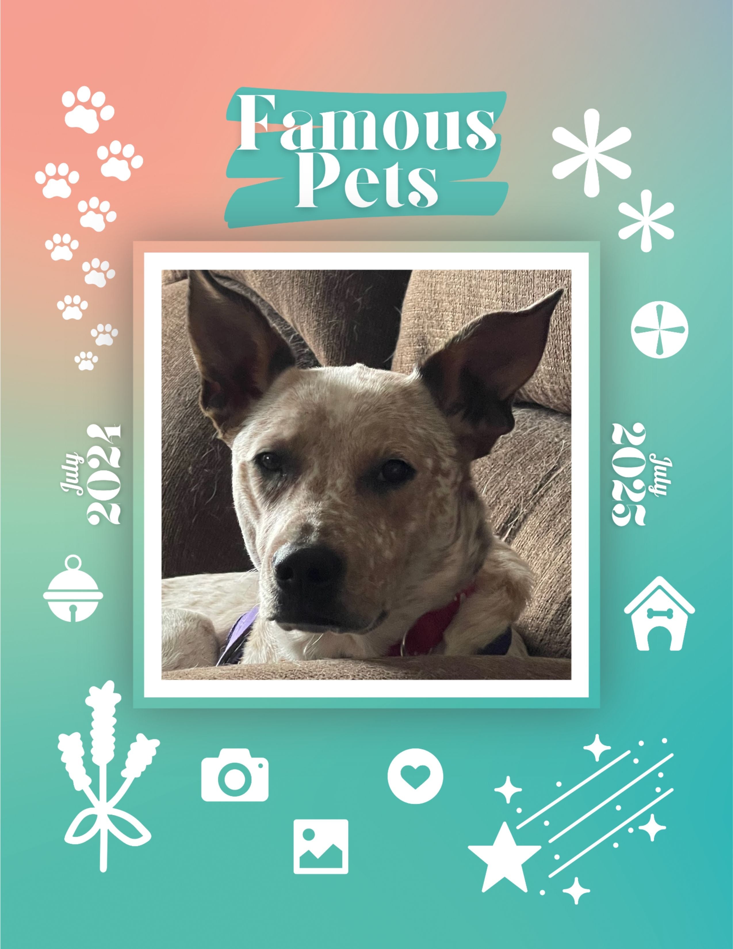 Famous Pets: July 2024-July 2025 Wall Calendar (Pre-Order)