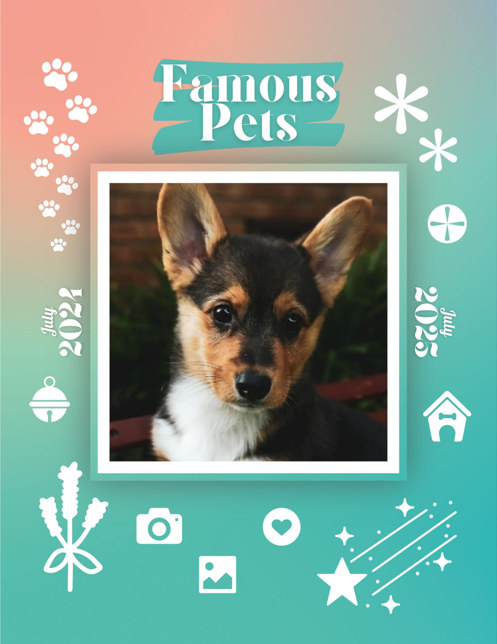 Famous Pets: July 2024-July 2025 Wall Calendar (Pre-Order)