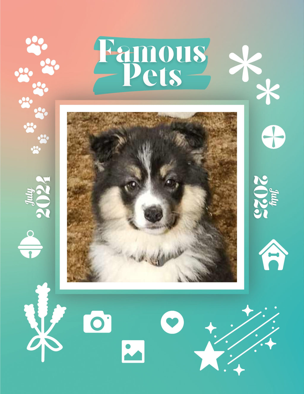 Famous Pets: July 2024-July 2025 Wall Calendar (Pre-Order)