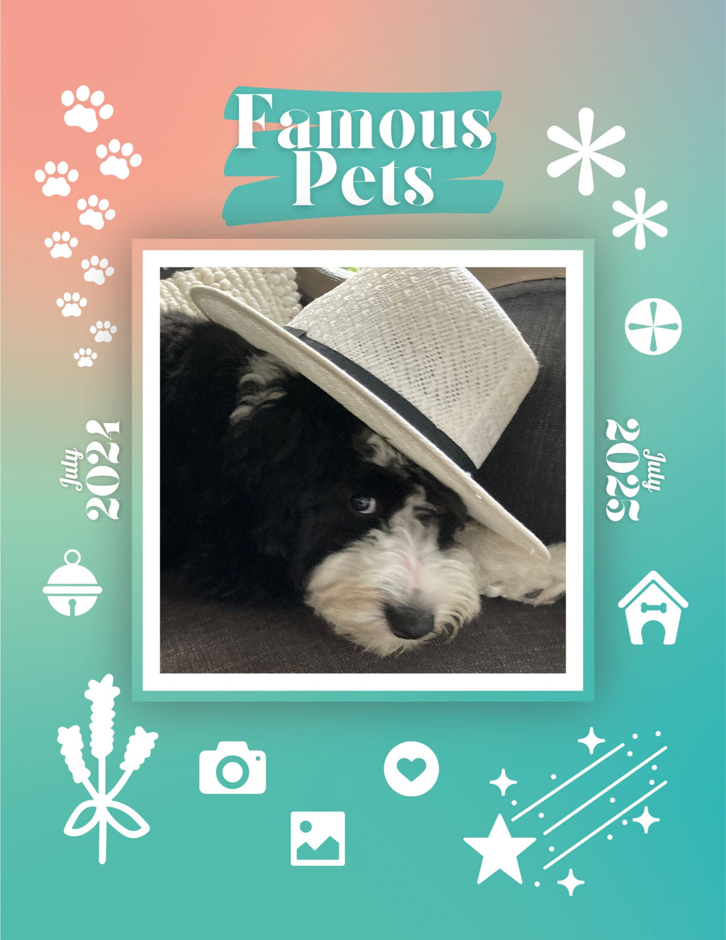Famous Pets: July 2024-July 2025 Wall Calendar (Pre-Order)