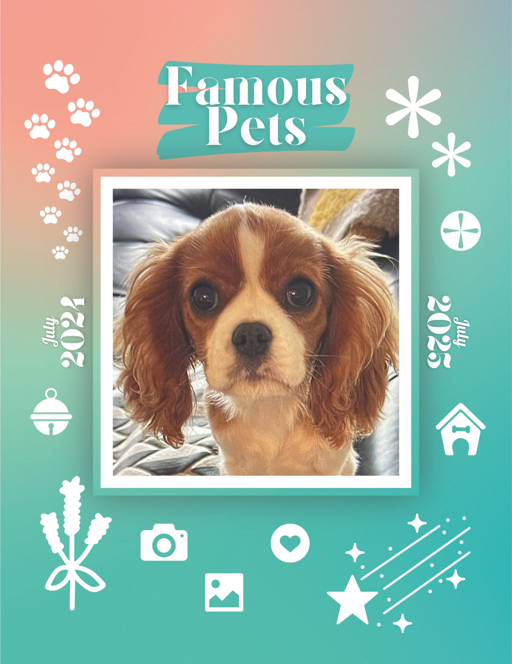 Famous Pets: July 2024-July 2025 Wall Calendar (Pre-Order)