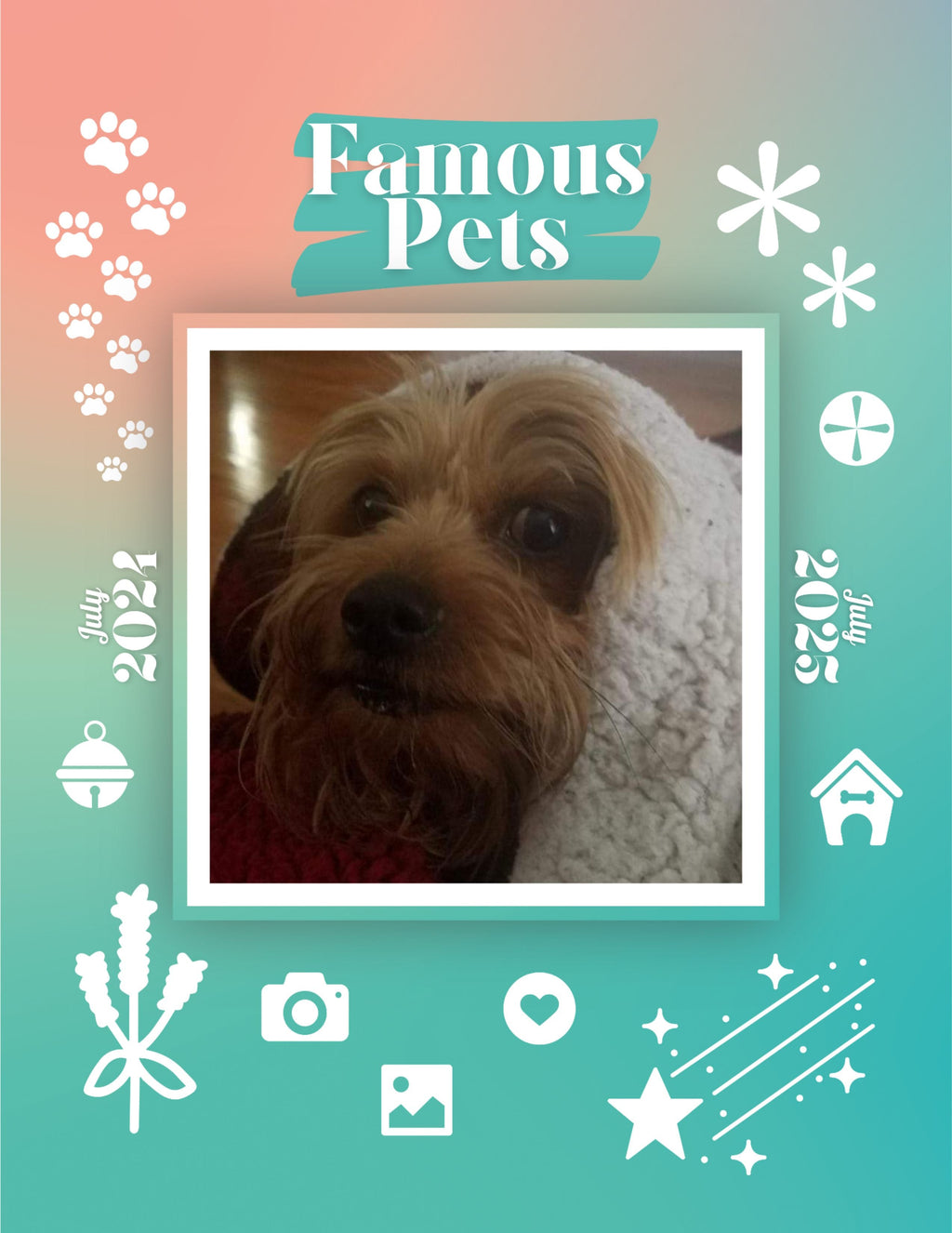 Famous Pets: July 2024-July 2025 Wall Calendar (Pre-Order)