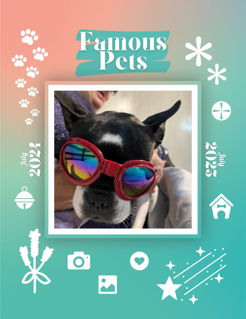 Famous Pets: July 2024-July 2025 Wall Calendar (Pre-Order)