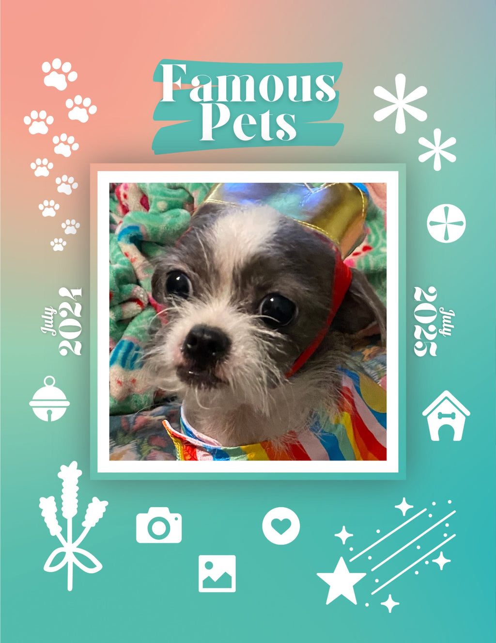 Famous Pets: July 2024-July 2025 Wall Calendar (Pre-Order)