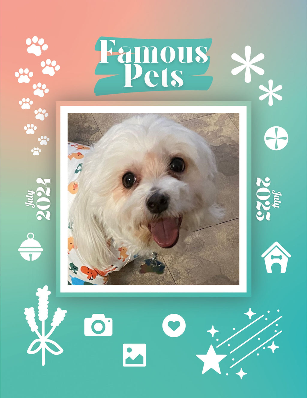 Famous Pets: July 2024-July 2025 Wall Calendar (Pre-Order)