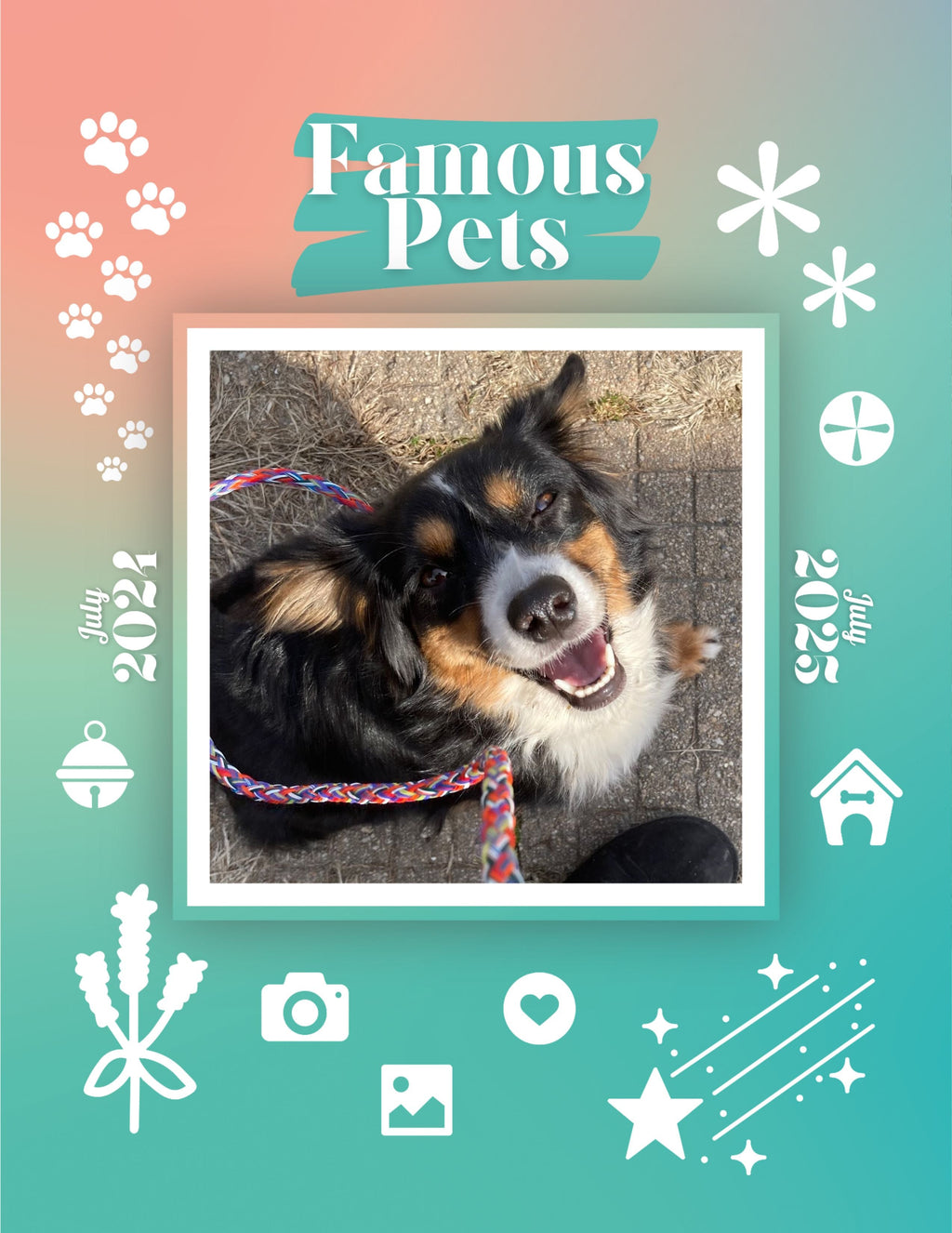 Famous Pets: July 2024-July 2025 Wall Calendar (Pre-Order)