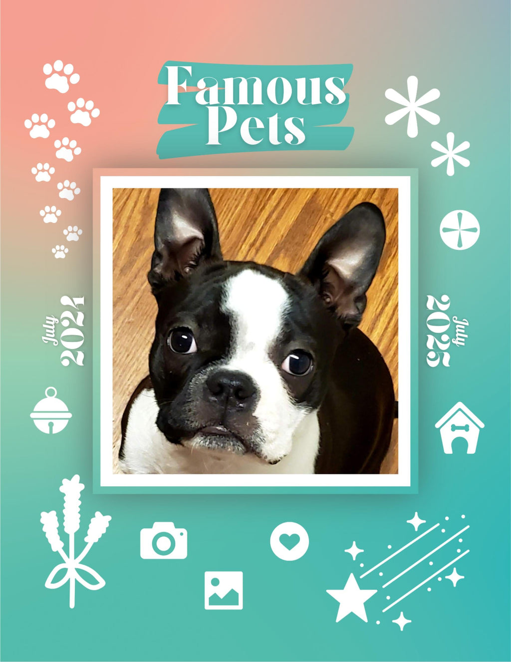 Famous Pets: July 2024-July 2025 Wall Calendar (Pre-Order)