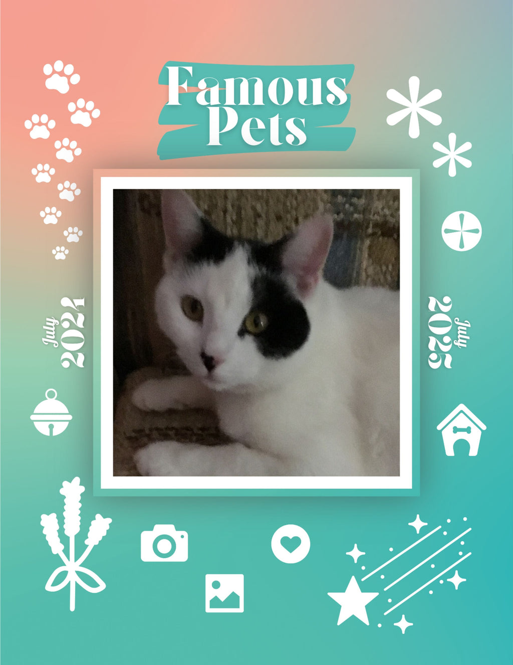 Famous Pets: July 2024-July 2025 Wall Calendar (Pre-Order)