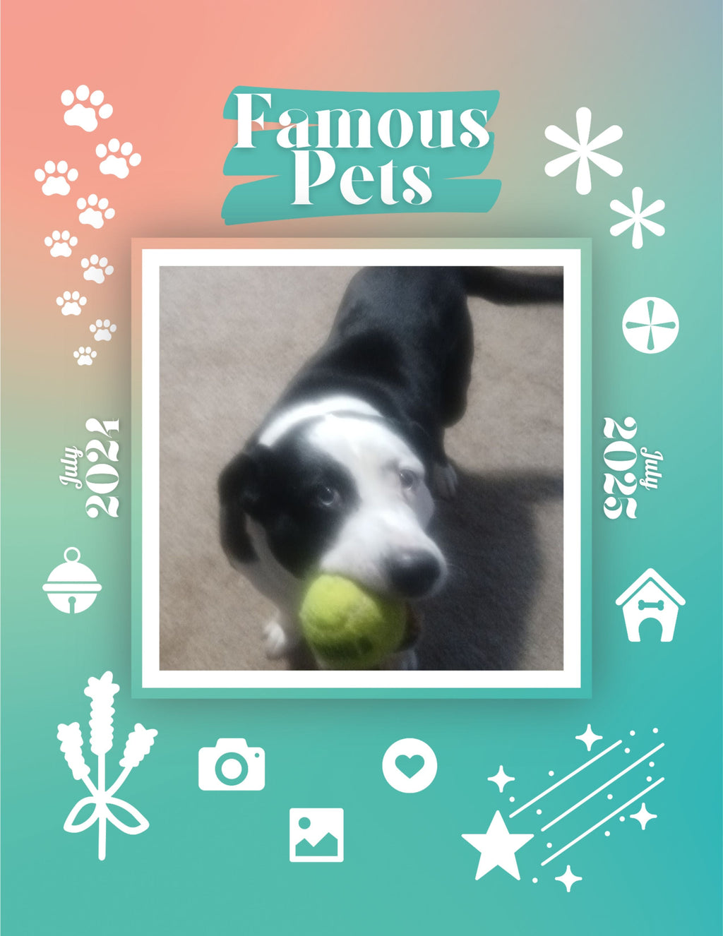 Famous Pets: July 2024-July 2025 Wall Calendar (Pre-Order)