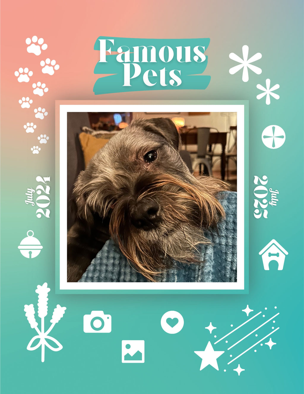 Famous Pets: July 2024-July 2025 Wall Calendar (Pre-Order)