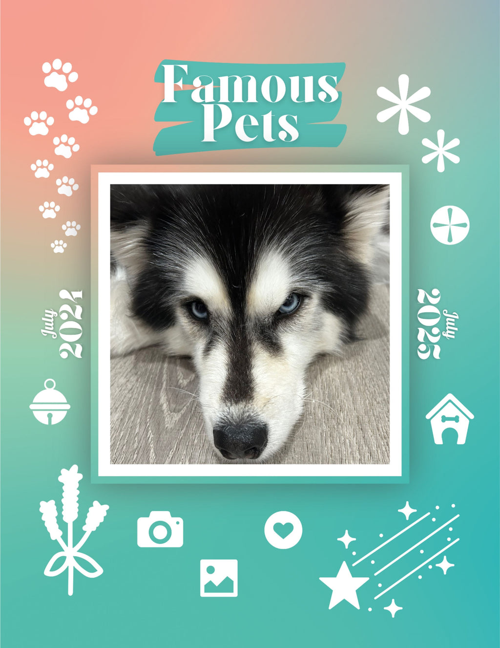 Famous Pets: July 2024-July 2025 Wall Calendar (Pre-Order)