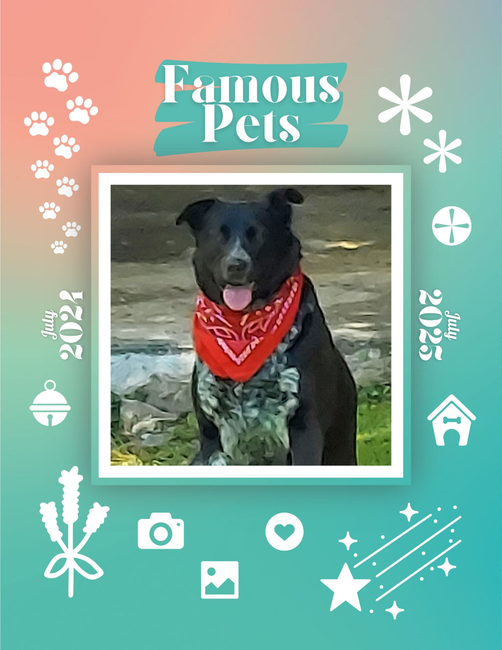 Famous Pets: July 2024-July 2025 Wall Calendar (Pre-Order)