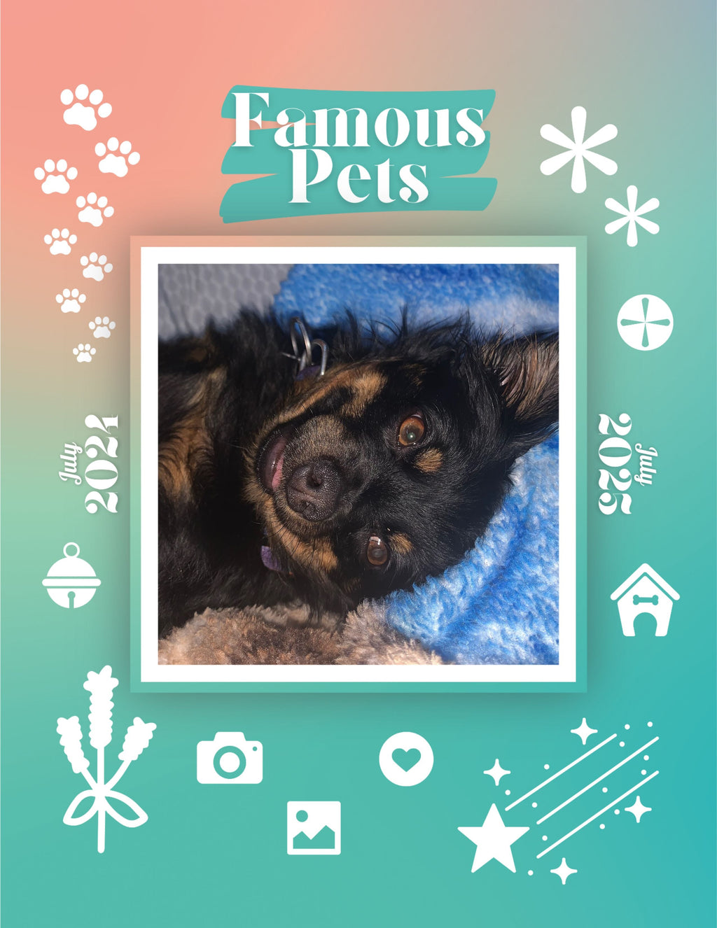Famous Pets: July 2024-July 2025 Wall Calendar (Pre-Order)