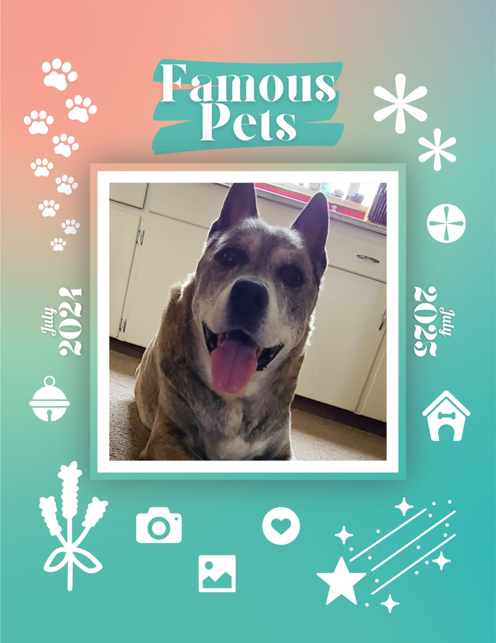 Famous Pets: July 2024-July 2025 Wall Calendar (Pre-Order)
