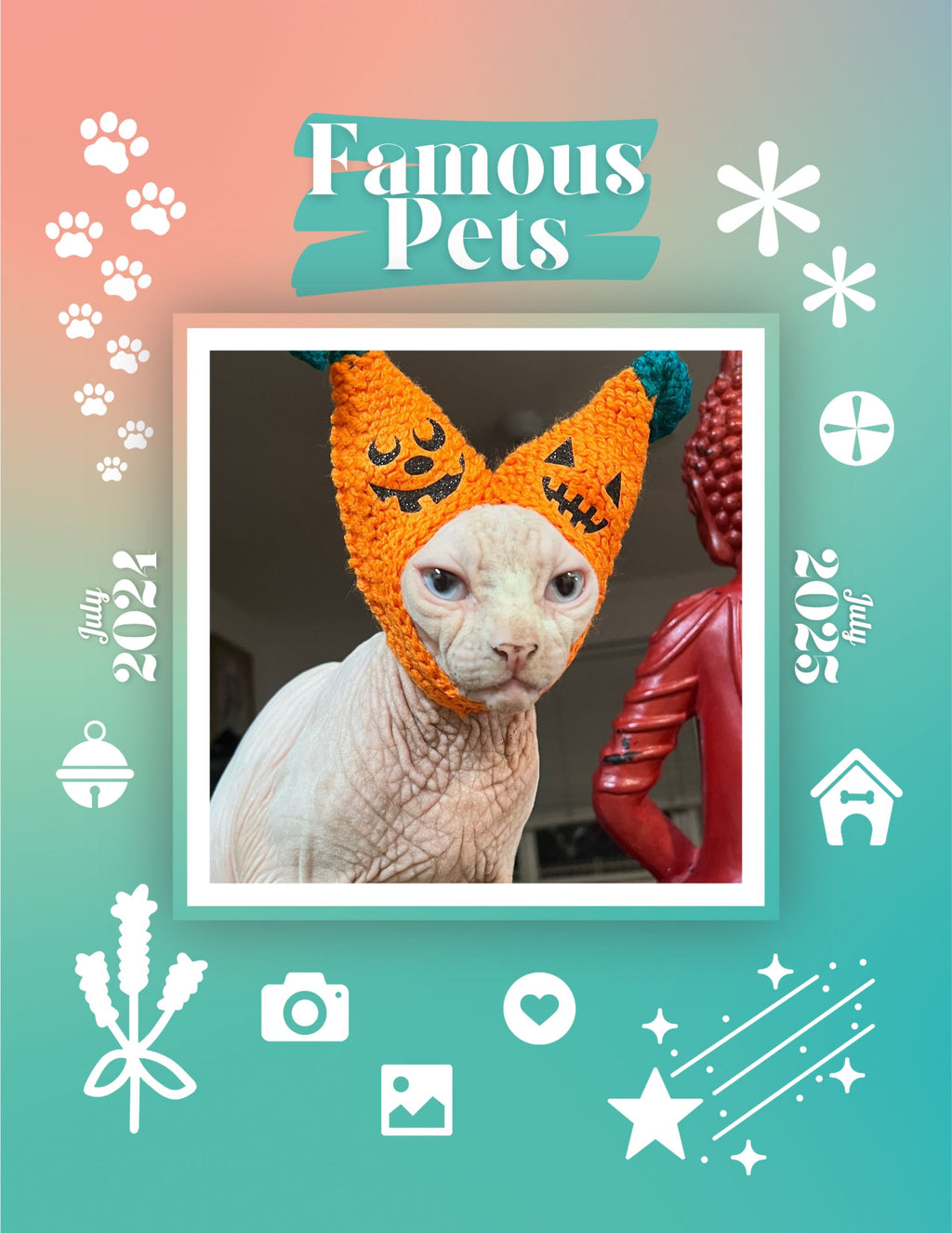 Famous Pets: July 2024-July 2025 Wall Calendar (Pre-Order)
