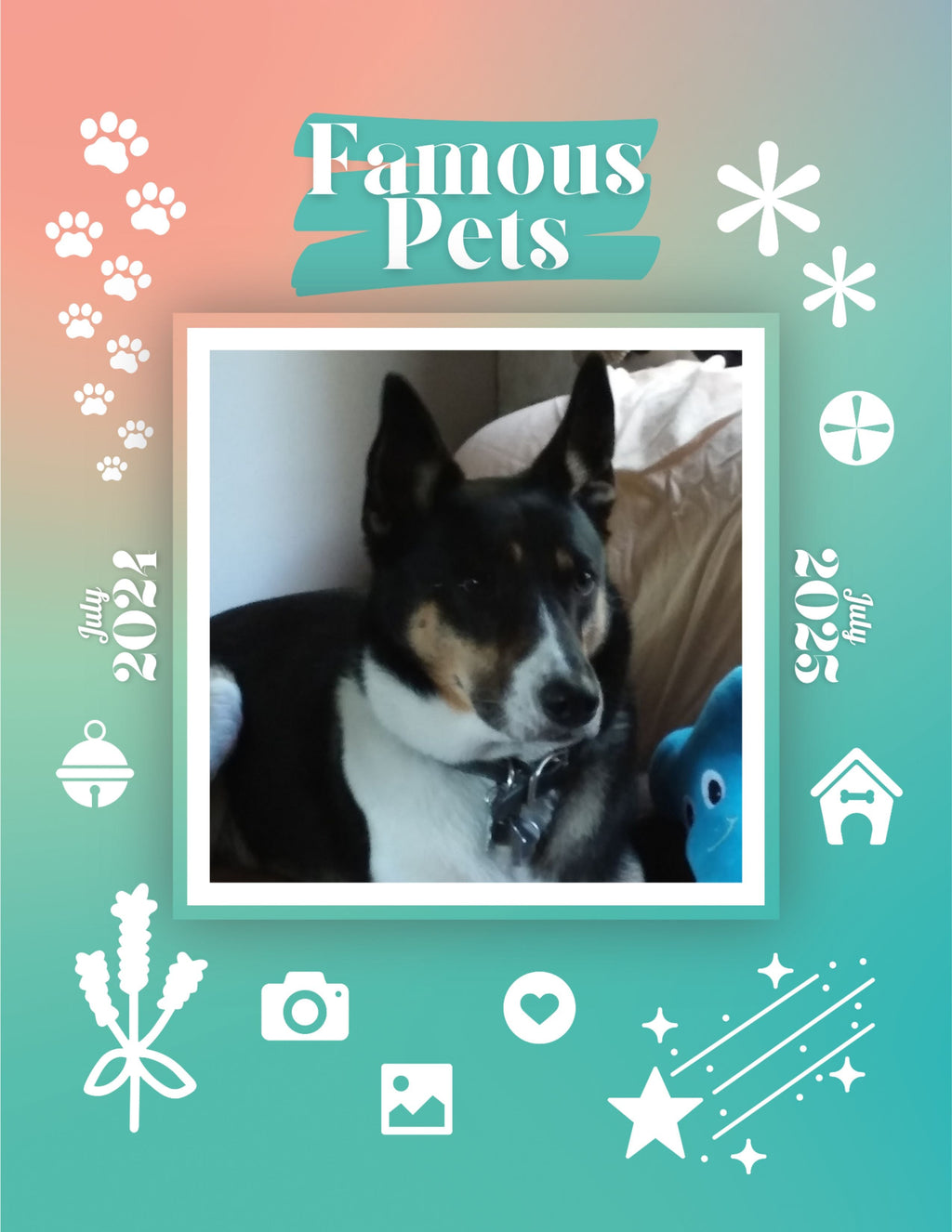Famous Pets: July 2024-July 2025 Wall Calendar (Pre-Order)