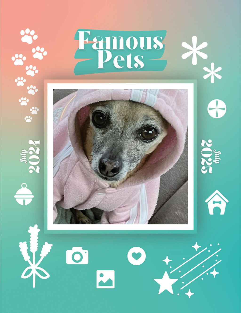 Famous Pets: July 2024-July 2025 Wall Calendar (Pre-Order)