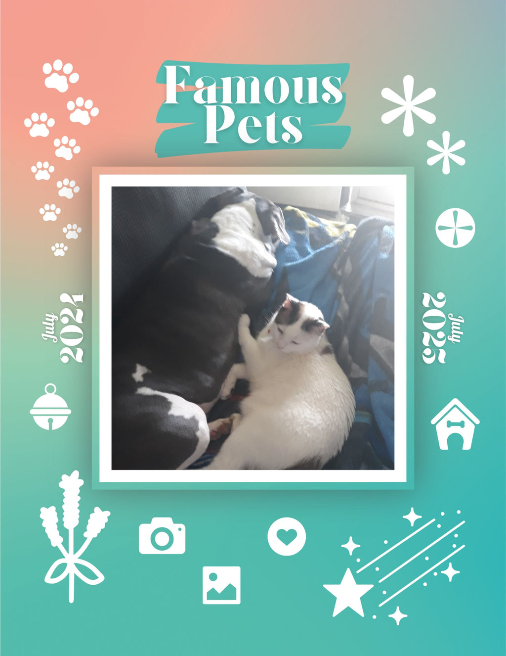 Famous Pets: July 2024-July 2025 Wall Calendar (Pre-Order)