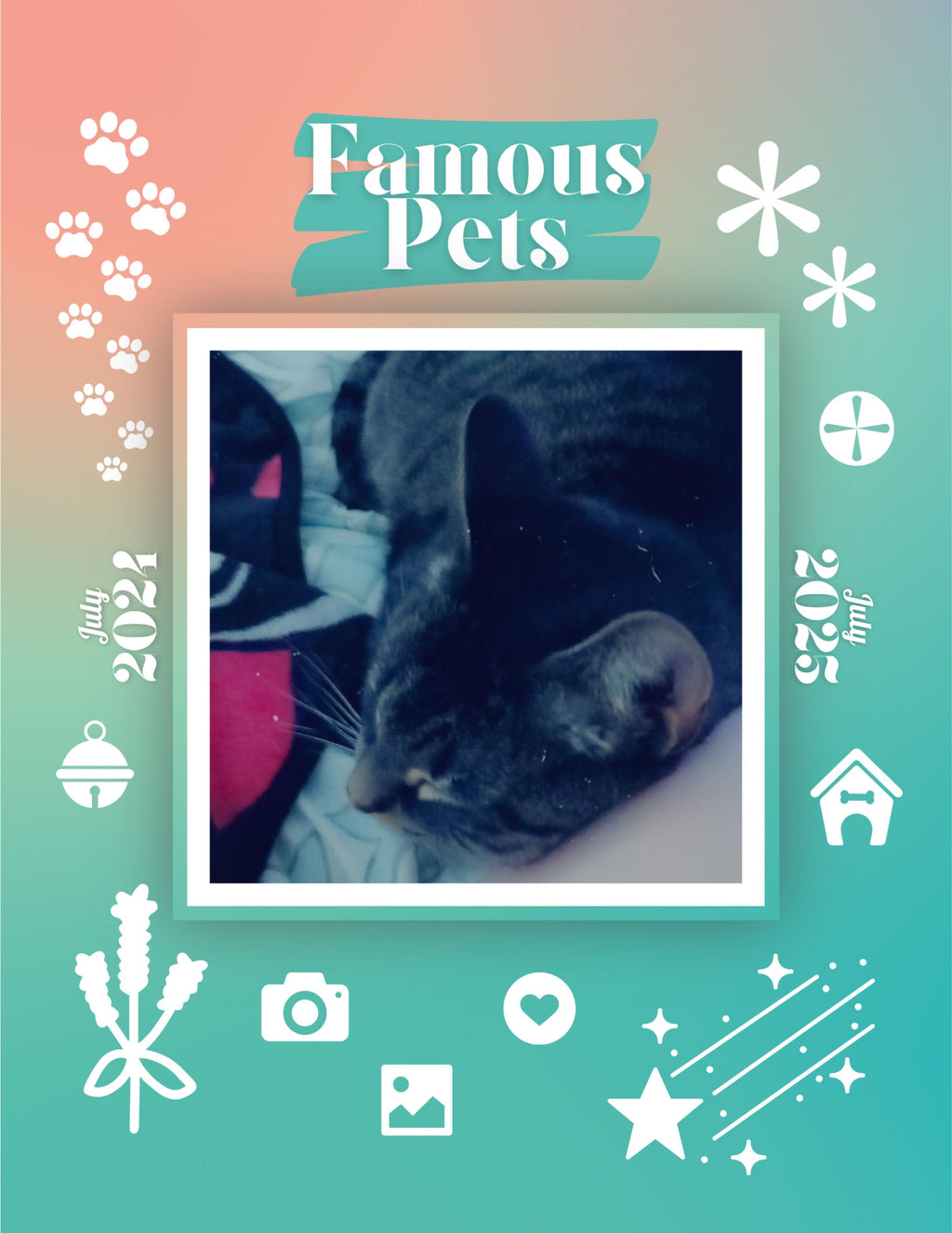 Famous Pets: July 2024-July 2025 Wall Calendar (Pre-Order)