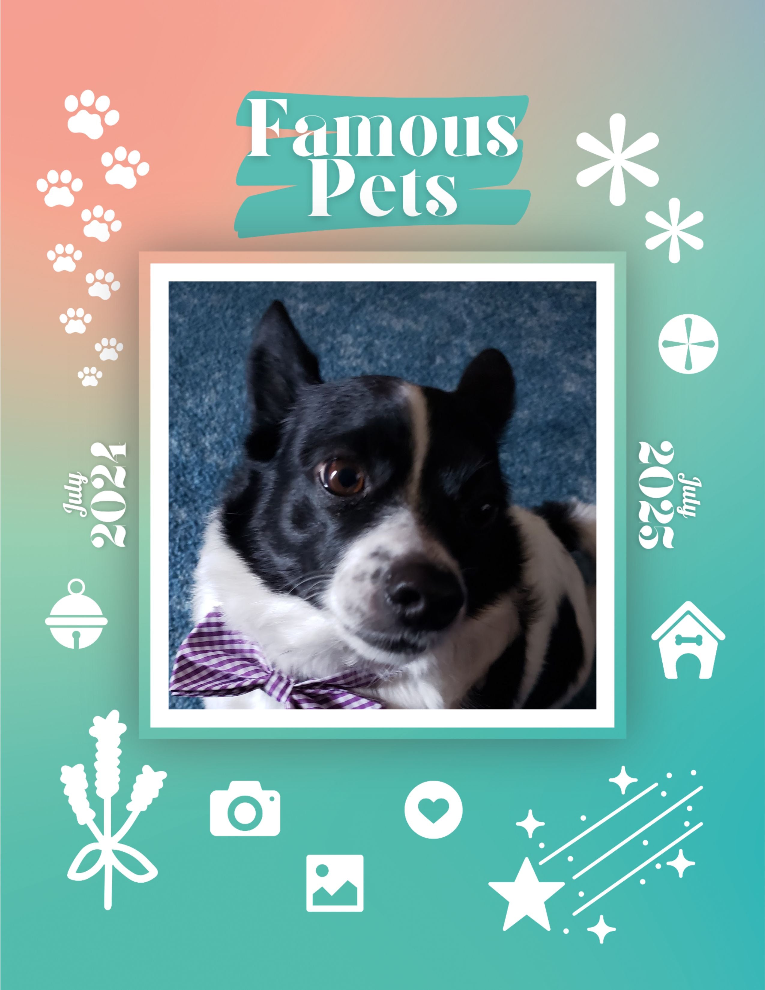 Famous Pets: July 2024-July 2025 Wall Calendar (Pre-Order)