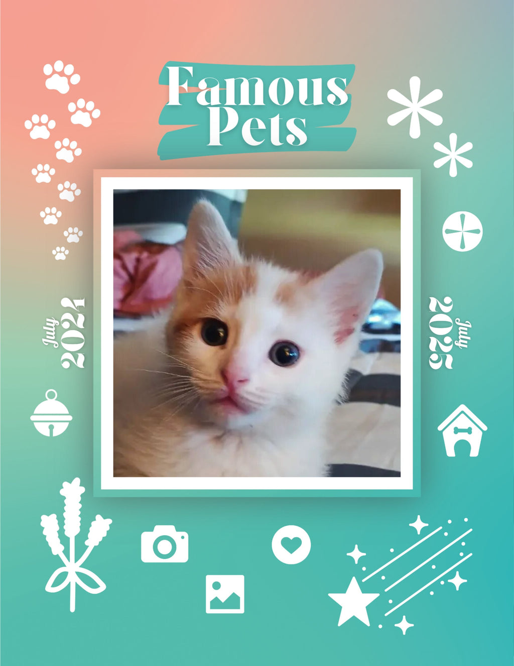 Famous Pets: July 2024-July 2025 Wall Calendar (Pre-Order)